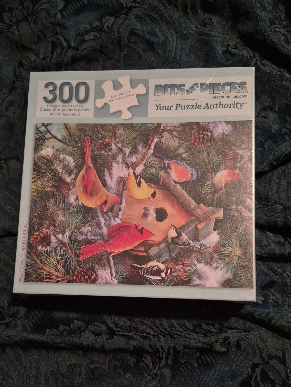 Bits and Pieces Winter Birds 300-Piece Puzzle New In Sealed Box